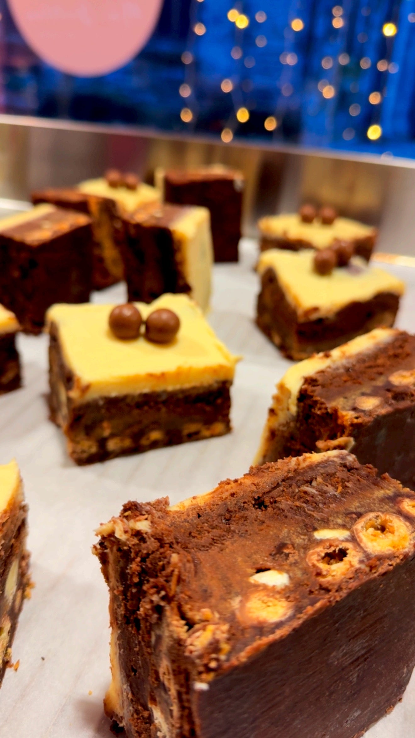Brownie Chocolat Fondant Cookies Maltessers & Ganache Chocolat Blanc Vanille